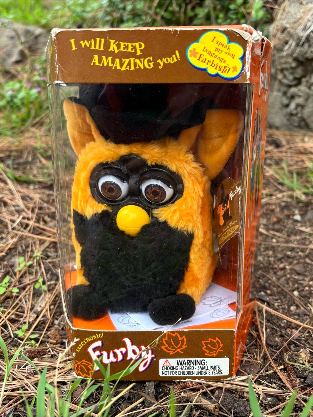 Furby 1999 Limited Edition Halloween - Orange and Black